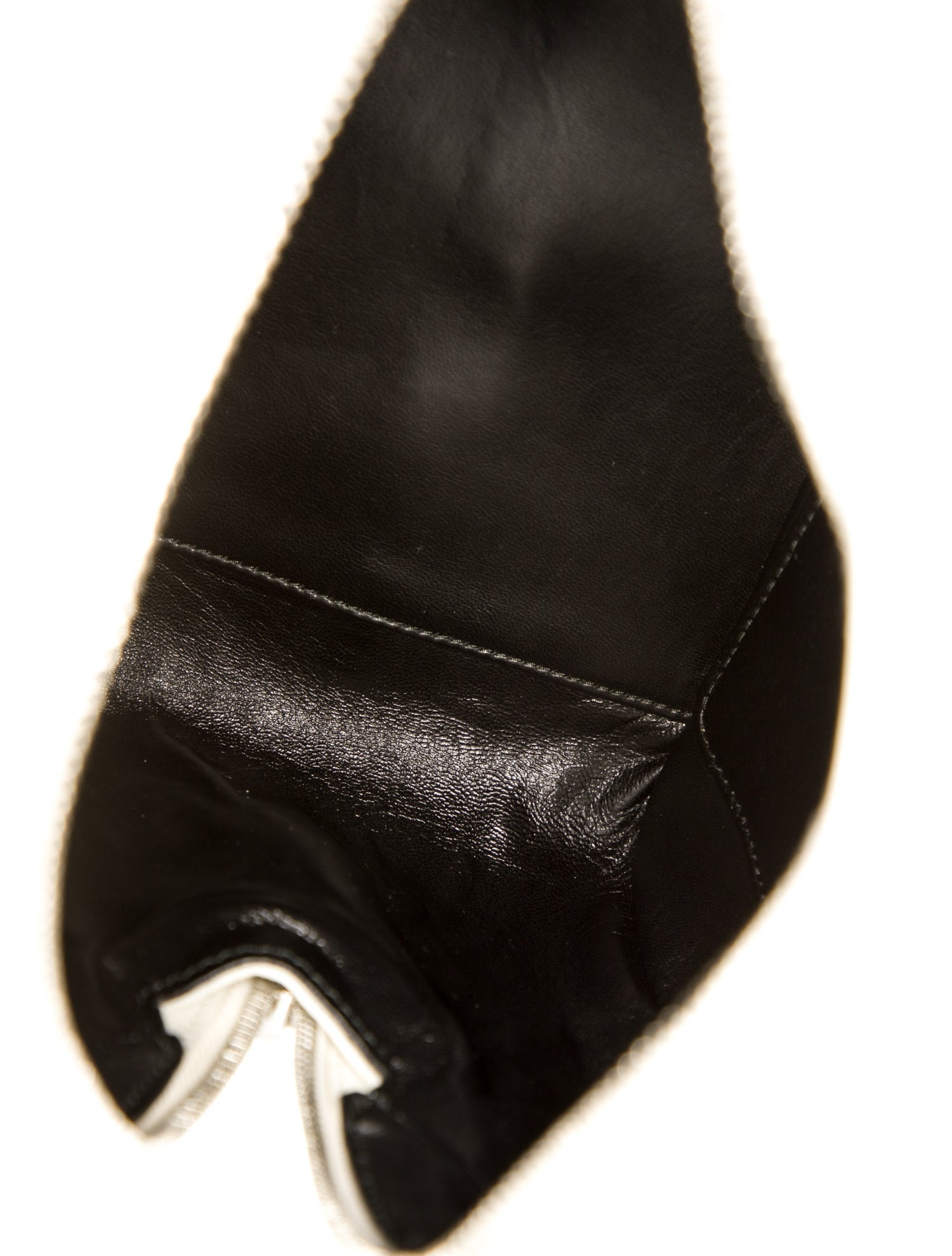 Prada Enameled Metal Triangle Top Handle Bag